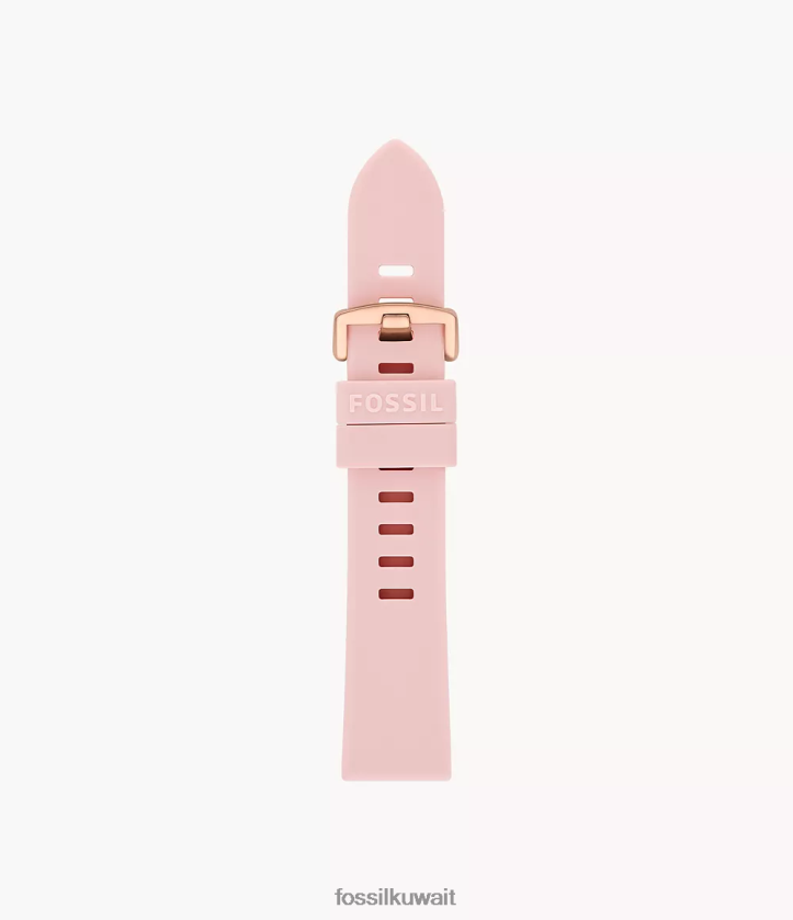 كيلووات Fossil نحيف حزام سيليكون 20 ملم احمر خدود 2F6F2157 ملحق