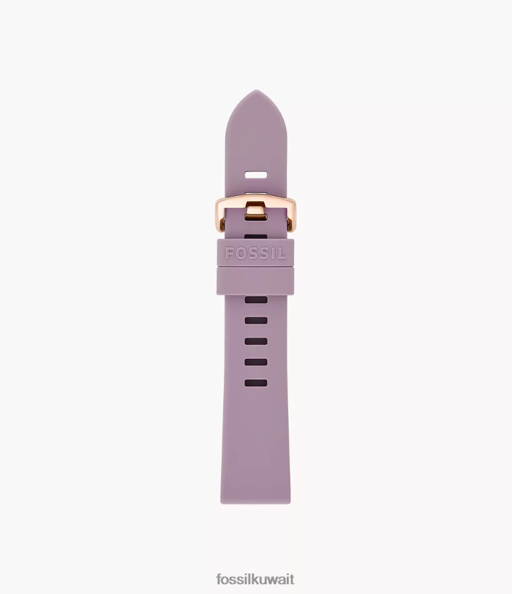 كيلووات Fossil نحيف حزام سيليكون 20 ملم الخزامى 2F6F2158 ملحق