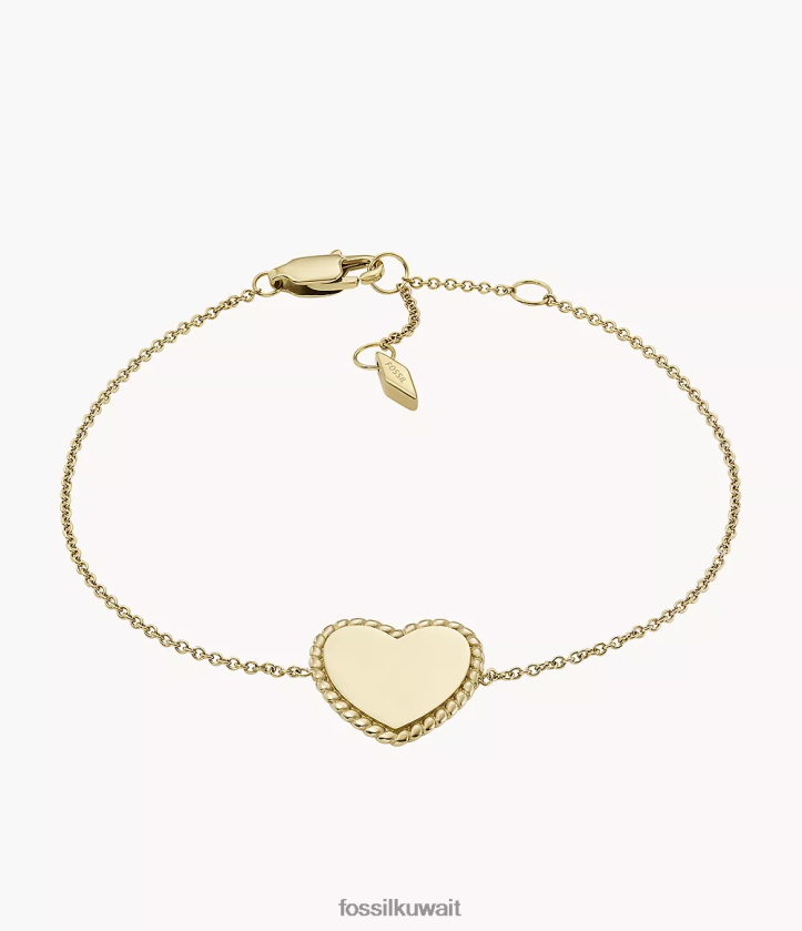 كيلووات Fossil نحيف درو سوار محطة الفولاذ المقاوم للصدأ نغمة ذهبية 2F6F21012 مجوهرات