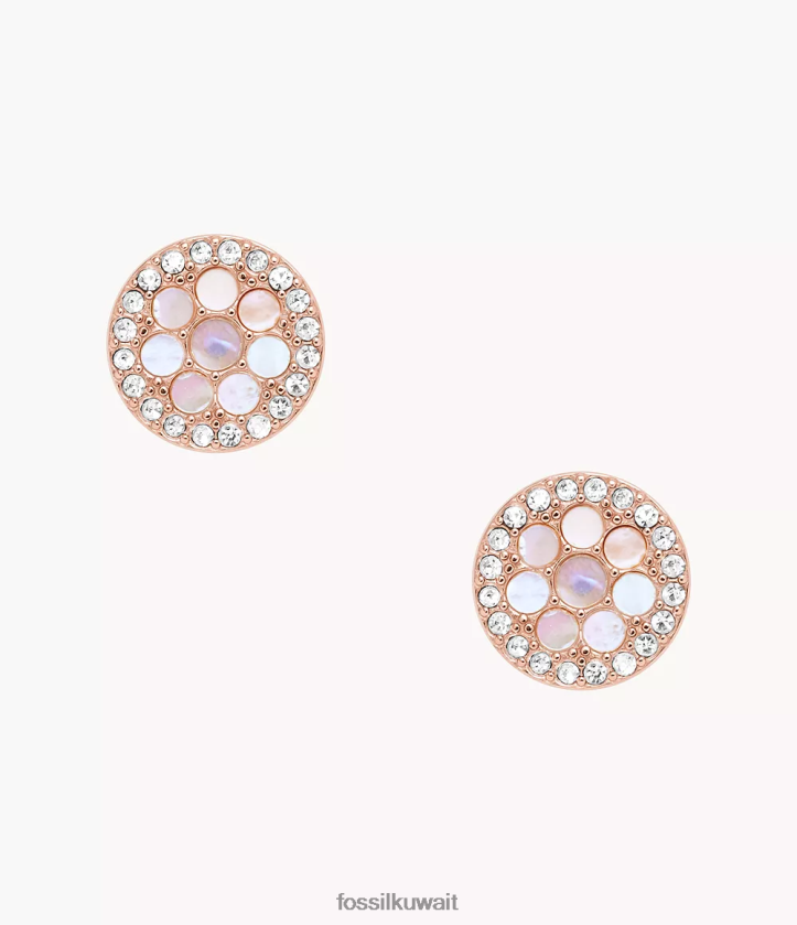 كيلووات Fossil نحيف قرط فال الفسيفساء أم لؤلؤة 2F6F21059 مجوهرات