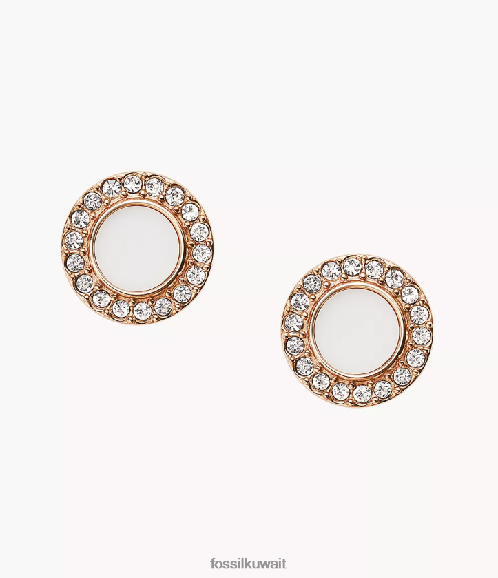 كيلووات Fossil نحيف ترصيع فال ستون جليتز ارتفع الذهب/أبيض 2F6F21077 مجوهرات