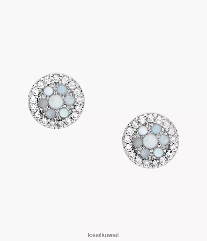 كيلووات Fossil نحيف إليوت أقراط الاسترليني أم لؤلؤة 2F6F21090 مجوهرات