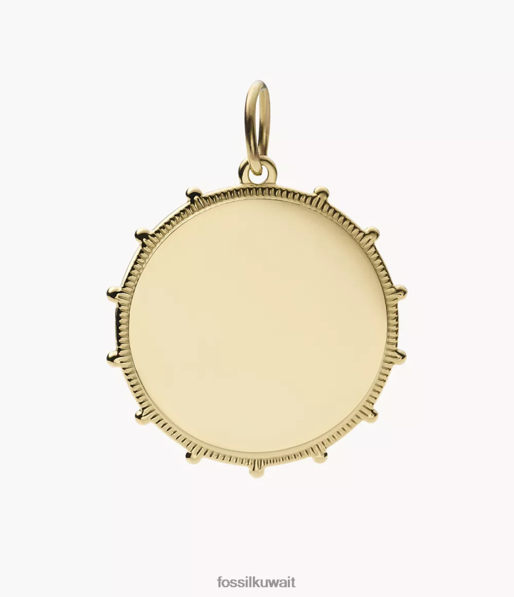 كيلووات Fossil نحيف كورا أوه سحر ساحر للغاية من الفولاذ المقاوم للصدأ نغمة ذهبية 2F6F21138 مجوهرات