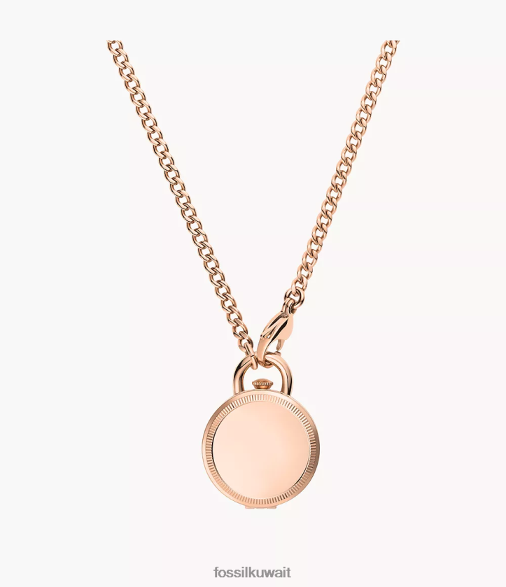 كيلووات Fossil نحيف ساعة جاكلين بثلاثة عقارب من الفولاذ المقاوم للصدأ لون ذهبي وردي 2F6F2119 يشاهد