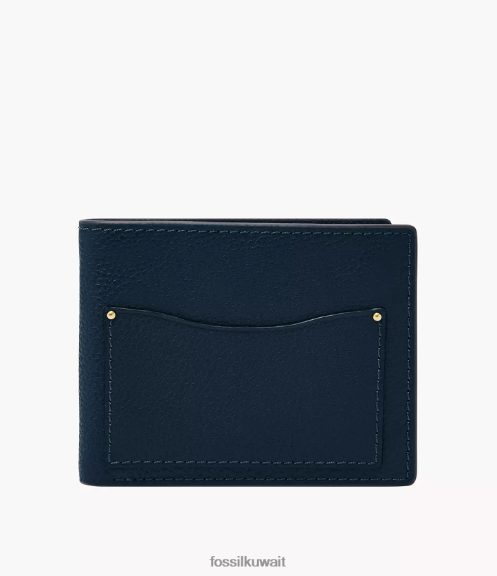 كيلووات Fossil رجال أندرسون ثنائي الطي القوات البحرية 2F6F21681 محفظة