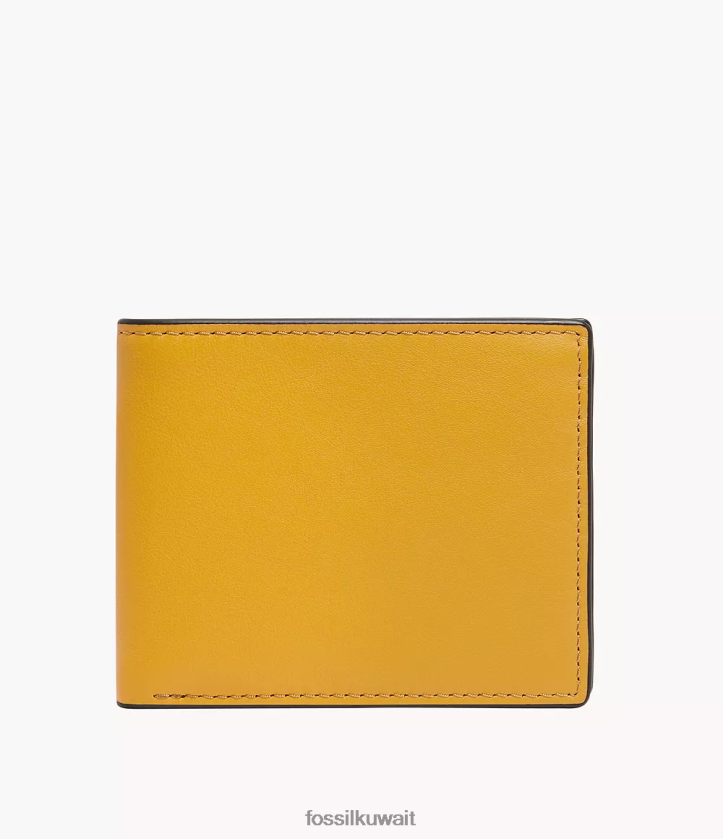 كيلووات Fossil رجال ستيفن بيفولد أصفر 2F6F21682 محفظة