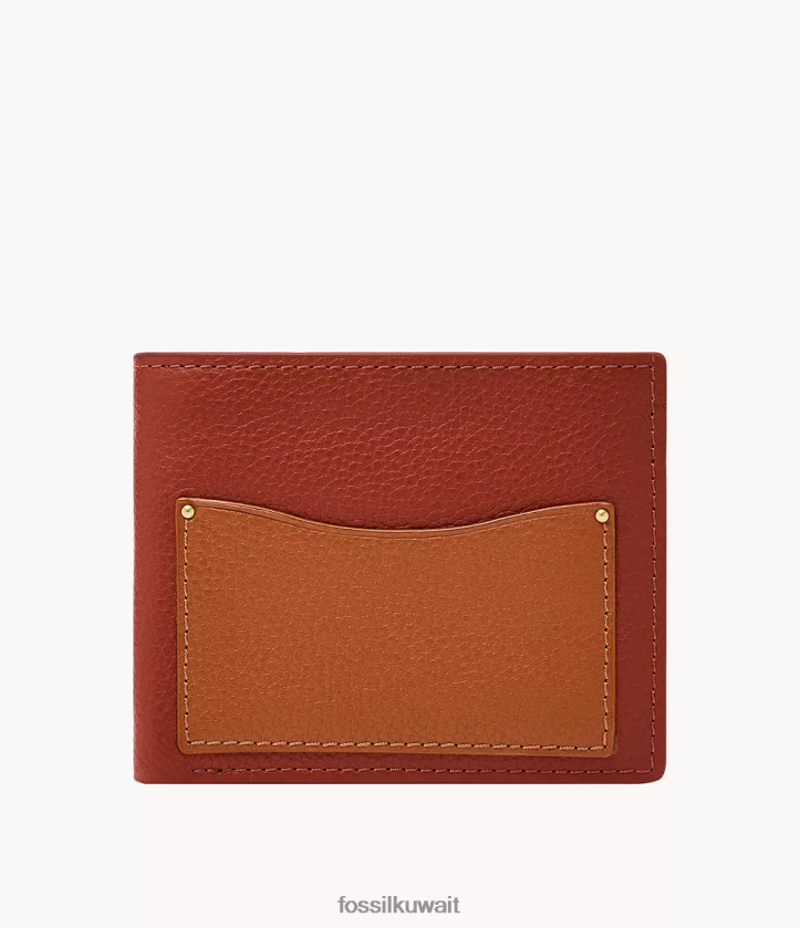 كيلووات Fossil رجال جيب أندرسون للعملات المعدنية ثنائي الطي متعدد 2F6F21709 محفظة