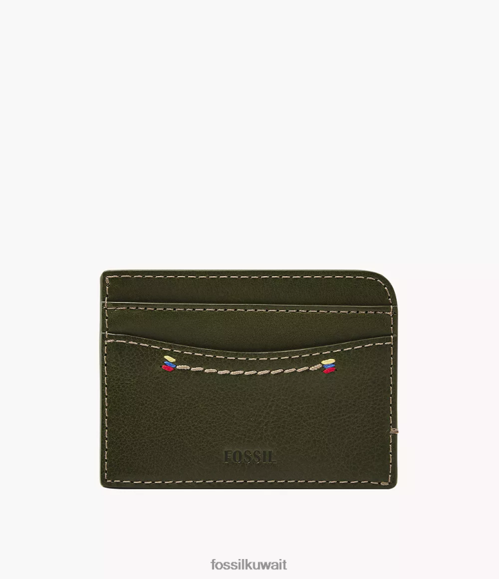 كيلووات Fossil رجال حالة بطاقة تريمونت زيتون 2F6F21723 محفظة