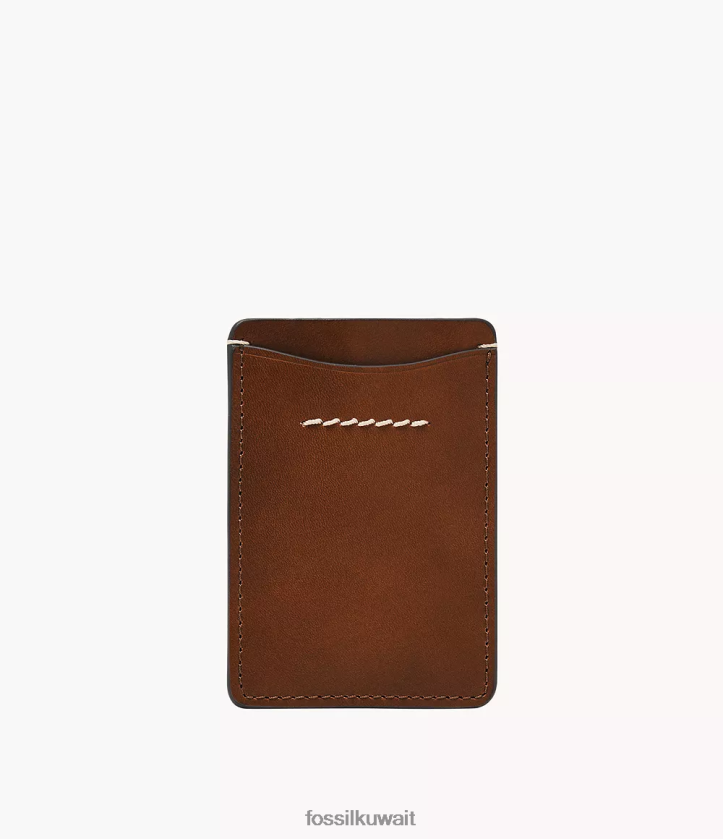 كيلووات Fossil رجال حالة بطاقة ويستوفر بني 2F6F21739 محفظة