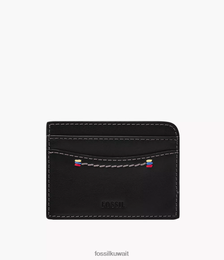 كيلووات Fossil رجال حالة بطاقة تريمونت أسود 2F6F21743 محفظة