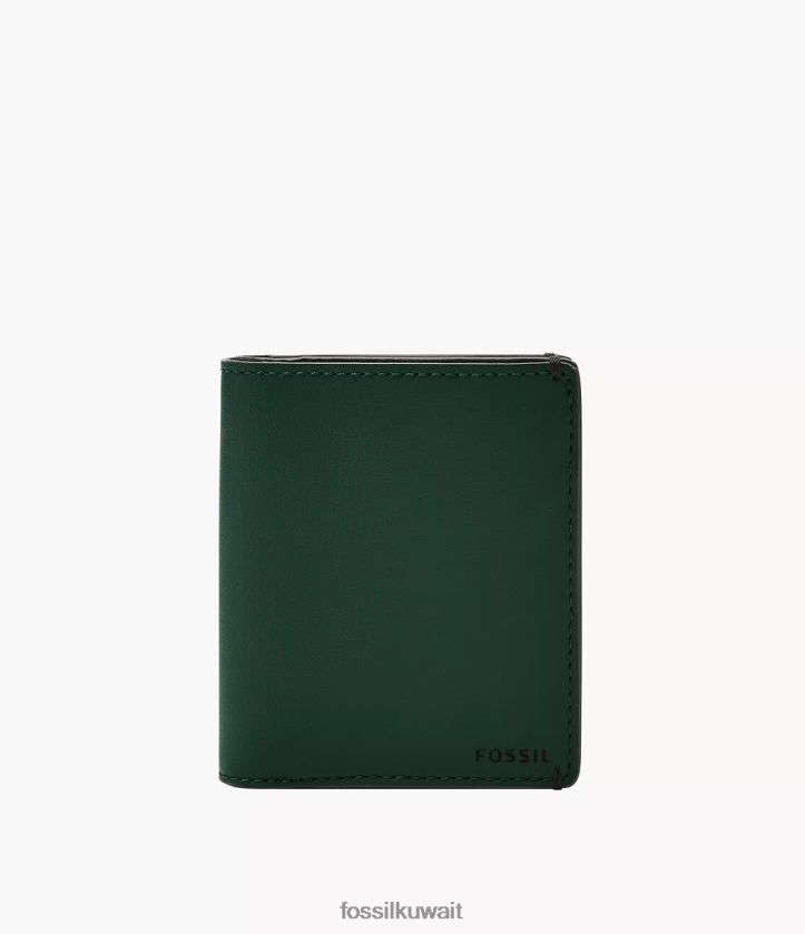 كيلووات Fossil رجال جوشوا الجيب الأمامي ثنائي الطي أخضر 2F6F21827 محفظة