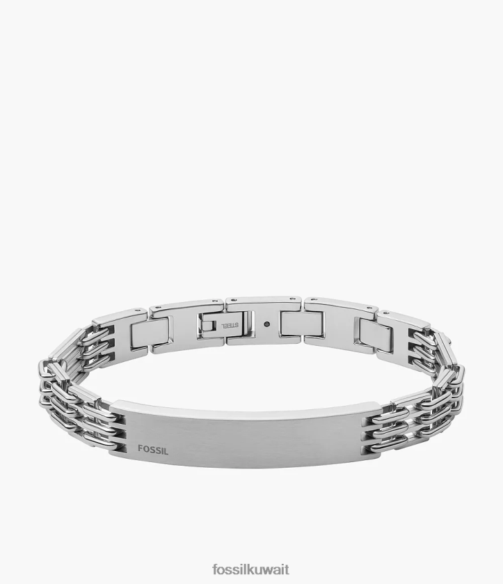 كيلووات Fossil رجال سوار سلسلة من الفولاذ المقاوم للصدأ لهجة الفضة 2F6F21883 مجوهرات