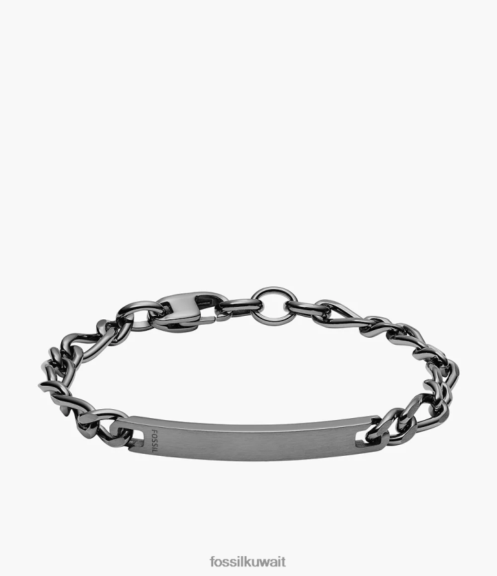 كيلووات Fossil رجال معرف سوار الفولاذ المقاوم للصدأ دخان 2F6F21884 مجوهرات