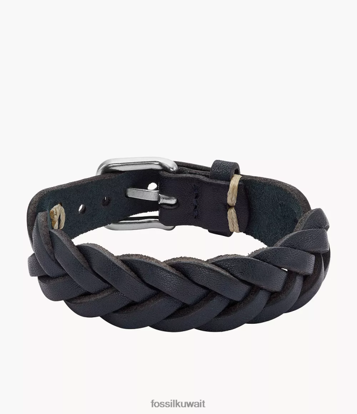 كيلووات Fossil رجال أساسيات الجلود سوار حزام من الجلد القوات البحرية 2F6F21897 مجوهرات