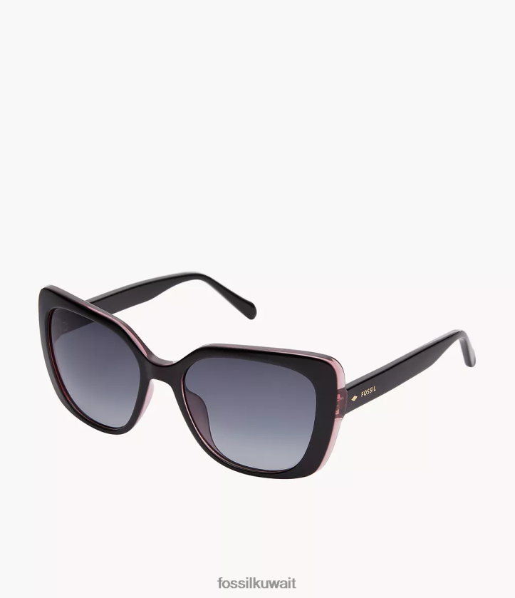 كيلووات Fossil نحيف نظارة شمسية مربعة كيت رمادي 2F6F21974 ملحق