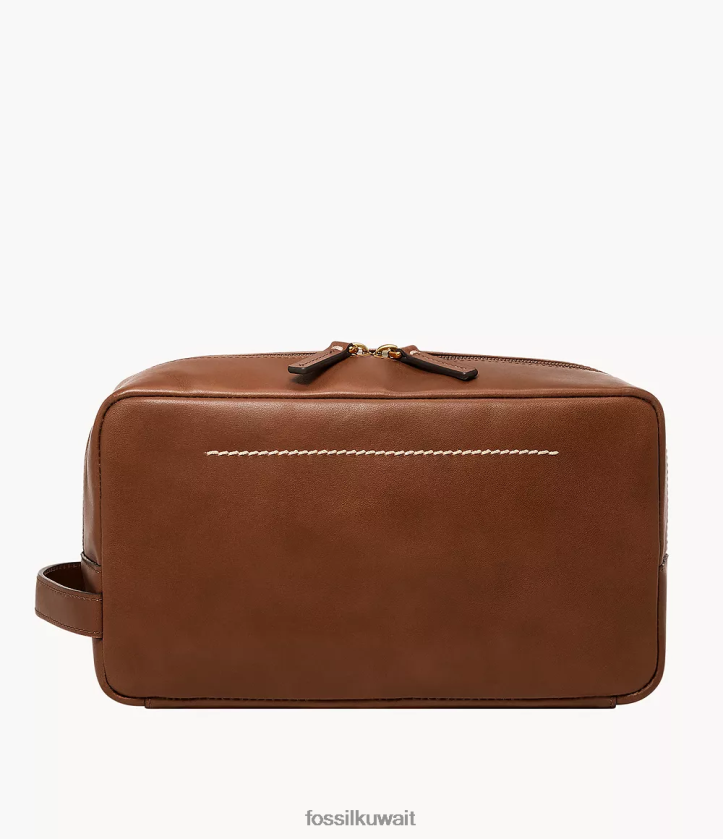 كيلووات Fossil رجال مجموعة الحلاقة ذات المقبض الواحد من ويستوفر بني 2F6F22006 شنطة