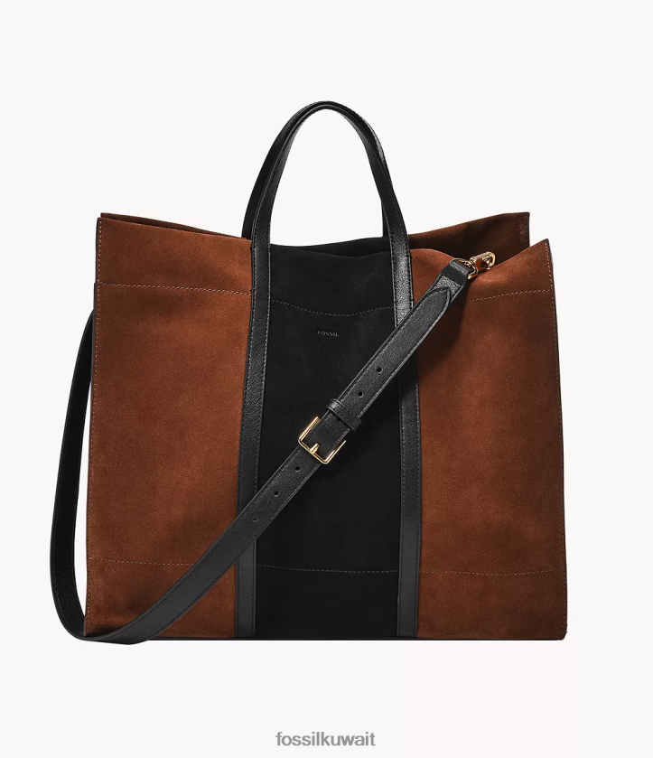 كيلووات Fossil نحيف حقيبة كارمن الكبيرة بني 2F6F2367 شنطة