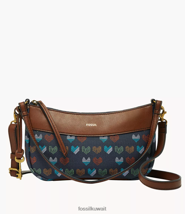 كيلووات Fossil نحيف الرغيف الفرنسي سكايلر القوات البحرية 2F6F2480 شنطة