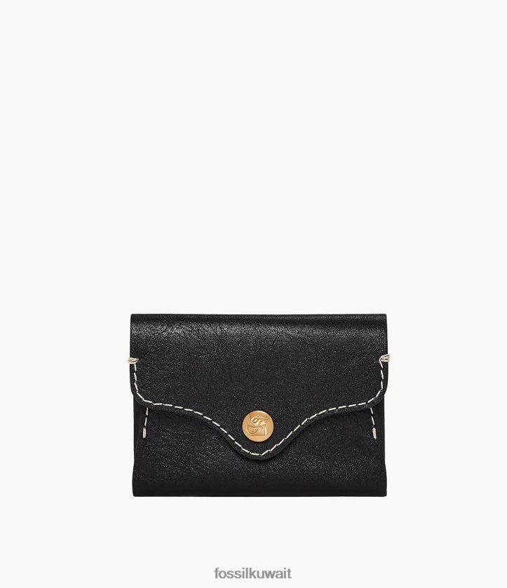 كيلووات Fossil نحيف حالة بطاقة التراث أسود 2F6F2765 محفظة