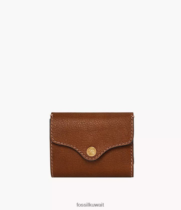كيلووات Fossil نحيف ثلاثي التراث بني 2F6F2767 محفظة
