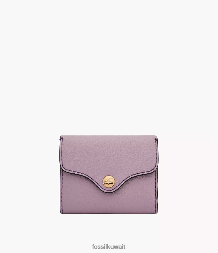 كيلووات Fossil نحيف ثلاثي التراث أرجواني 2F6F2775 محفظة