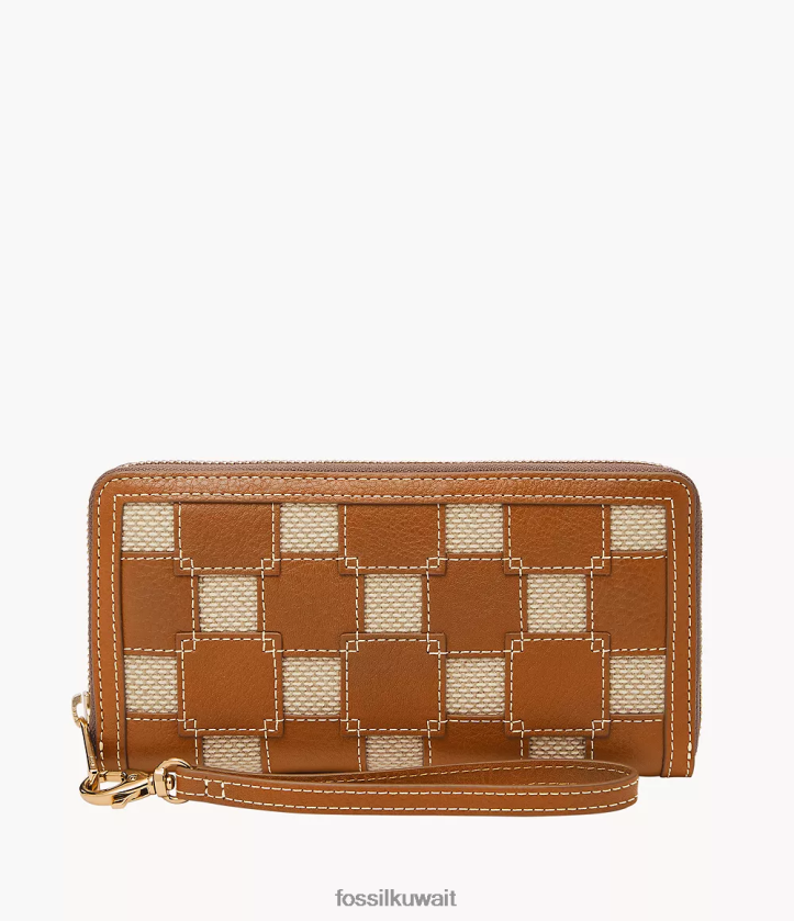 كيلووات Fossil نحيف سحاب لوغان حول القابض سرج 2F6F2788 محفظة