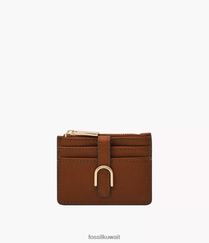 كيلووات Fossil نحيف حالة البطاقة البريدية فادا بني 2F6F2800 محفظة