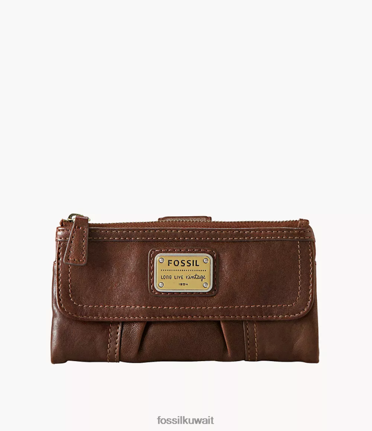 كيلووات Fossil نحيف مخلب إيموري بني 2F6F2819 محفظة