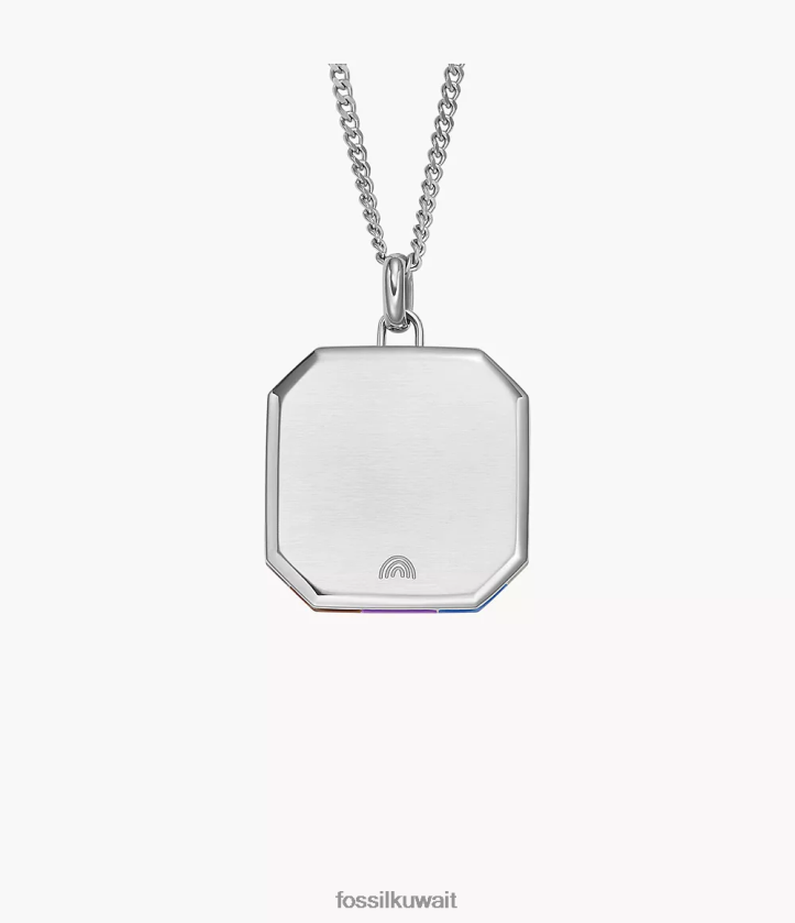 كيلووات Fossil نحيف قلادة سلسلة من الفولاذ المقاوم للصدأ برايد متعدد 2F6F2896 مجوهرات