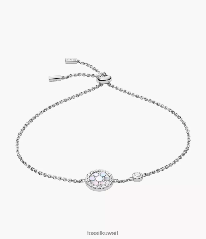 كيلووات Fossil نحيف إليوت ستيرلنج ستيشن سوار أم لؤلؤة 2F6F2967 مجوهرات