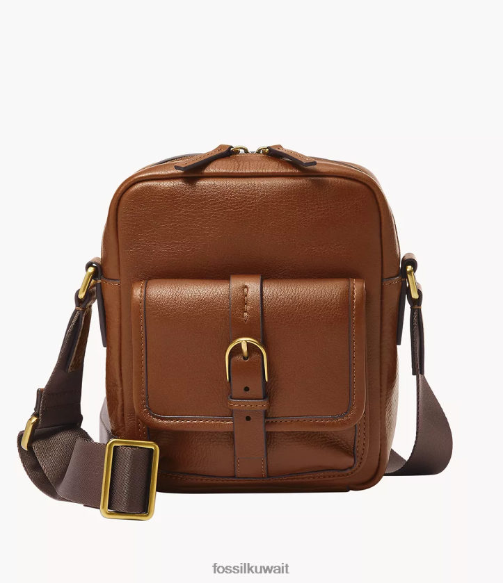 كيلووات Fossil نحيف كامدن n/s كروس بني 2F6F21630 شنطة