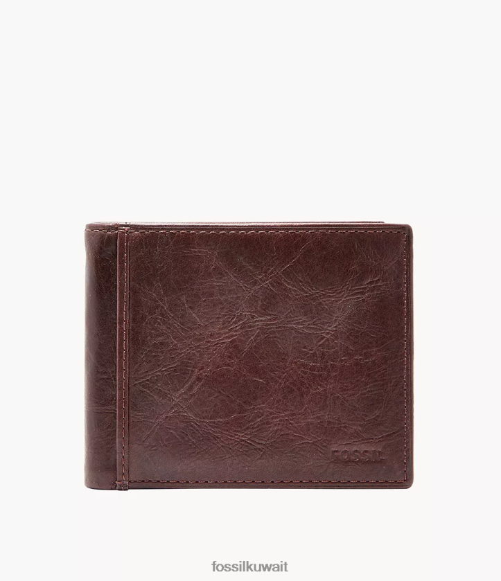 كيلووات Fossil رجال انجرام rfid bifold مع معرف الوجه بني 2F6F21664 محفظة