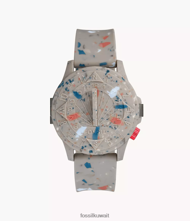 كيلووات STAPLE x Fossil رجال إصدار محدود من ساعة السيليكون الأوتوماتيكية الحجر الرملي 2F6F21596 يشاهد
